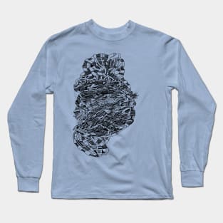 Abstract Smoke Doodle Long Sleeve T-Shirt